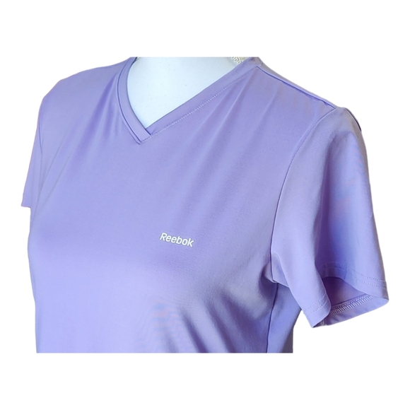 Reebok Women's Athletic Short Sleeve Shirt, Play Dry, V-Neck, Size Large, L - Picture 2 of 10